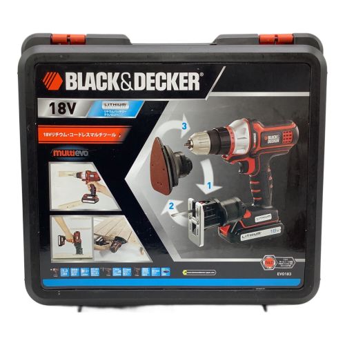 BLACK&DECKER (ブラックアンドデッカ) 電動ドライバー 18Vリチウム・コードレスマルチツール EV0183