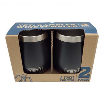 Yeti (イエティ) アウトドア食器 2個セットブラック ランブラーワインタンブラー