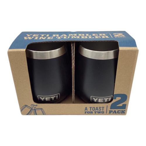 Yeti (イエティ) アウトドア食器 2個セットブラック ランブラーワインタンブラー