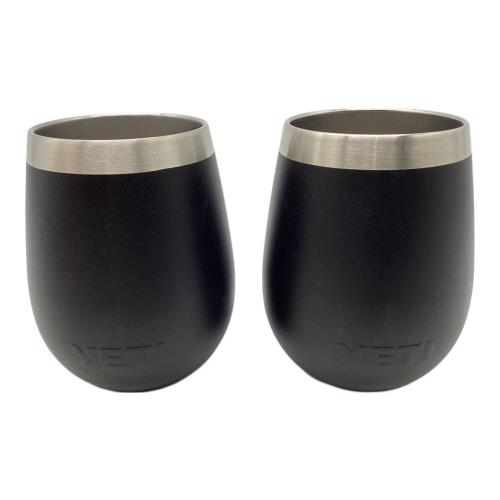 Yeti (イエティ) アウトドア食器 2個セットブラック ランブラーワインタンブラー