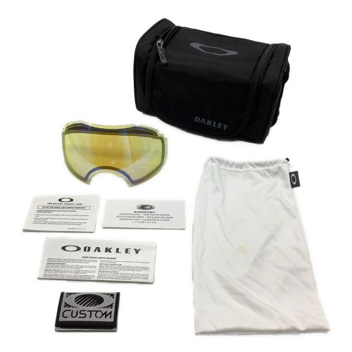 OAKLEY (オークリー) ゴーグル ユニセックス ソフトケース/交換レンズ(イエロー系)1枚付き エアブレイク オレンジレンズ