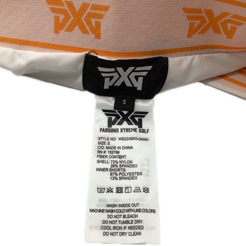 PXG (ピーエックスジー) ゴルフウェア(スカート) レディース SIZE S オレンジ×ホワイト WS22ABK0-04WH