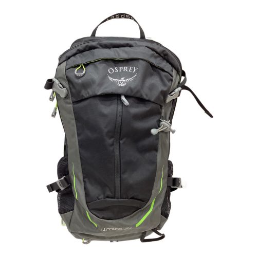 OSPREY (オスプレー) バックパック 24L ブラック ストラトス 24 背面長 51cm以上 21-30L(日帰り)