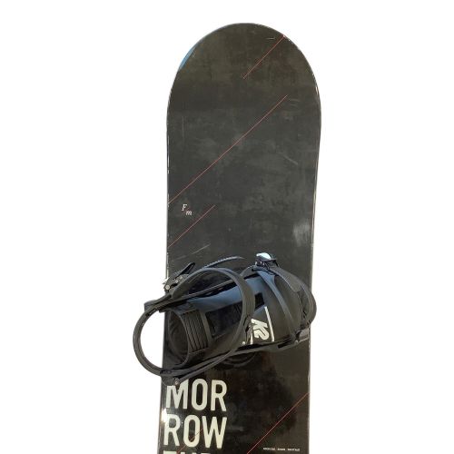 MORROW (モロー・パリ) スノーボード 163cm WIDE ブラック ロッカー FURY ビンディング(K2 LINE UP)付