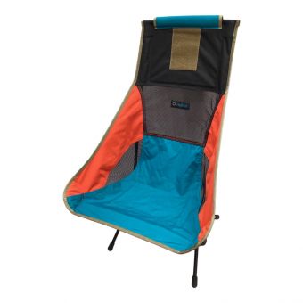 Helinox (ヘリノックス) アウトドアチェア オレンジ×ミント チェアツー マルチブロック