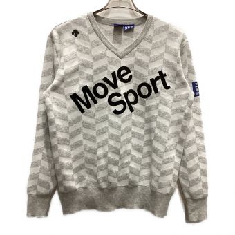 DESCENTE GOLF (デサントゴルフ) ゴルフウェア(トップス) メンズ SIZE L ホワイト セーター DGMQJL12