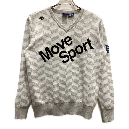 DESCENTE GOLF (デサントゴルフ) ゴルフウェア(トップス) メンズ SIZE L ホワイト セーター DGMQJL12