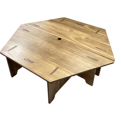 CAPTAIN STAG (キャプテンスタッグ) アウトドアテーブル UP-1040 CSクラシックス ヘキサセンターテーブル＜96＞ ウッド