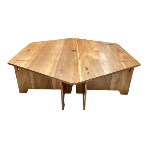 CAPTAIN STAG (キャプテンスタッグ) アウトドアテーブル UP-1040 CSクラシックス ヘキサセンターテーブル＜96＞ ウッド