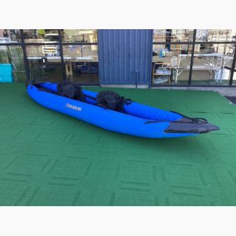 PlusGain インフレータブルカヤック 2人用 ブルー程度B