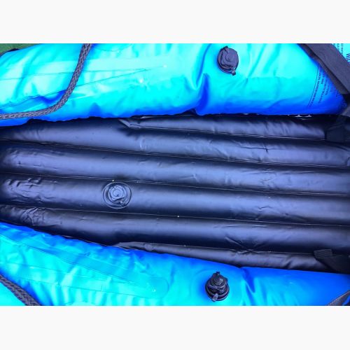 PlusGain インフレータブルカヤック 2人用 ブルー程度B