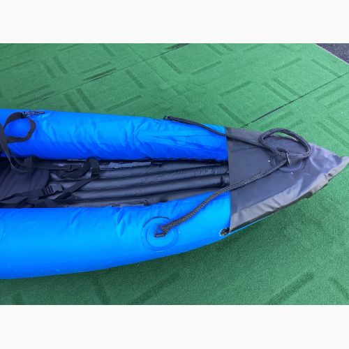 PlusGain インフレータブルカヤック 2人用 ブルー程度B