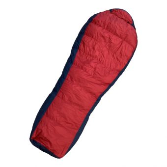 NANGA (ナンガ) マミー型シュラフ(ダウン) ケース欠品 レッド×ネイビー オーロラライト 900DX 【冬用】 Mサイズ