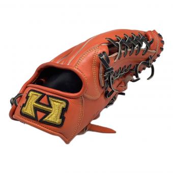 Hi Gold (ハイゴールド) 軟式グローブ オレンジ×ブラック 己極 外野用 OKG-6128