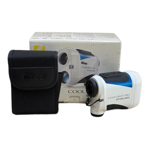 Nikon (ニコン) ゴルフ距離測定器 ケース・取扱説明書付 ホワイト COOLSHOT PRO STABILIZED
