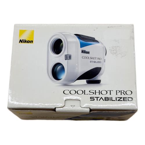 Nikon (ニコン) ゴルフ距離測定器 ケース・取扱説明書付 ホワイト COOLSHOT PRO STABILIZED