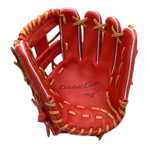 MIZUNO 軟式グローブ 9 レッド グローバルエリート 内野用 1AJGR31703