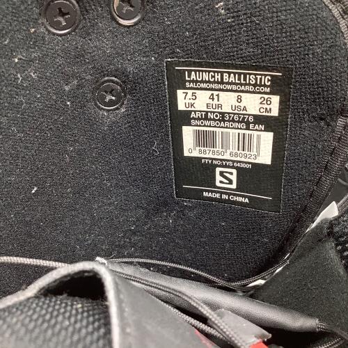 SALOMON (サロモン) スノーボードブーツ メンズ SIZE 26cm ブラック LAUNCH BALLISTIC クイックシューレース