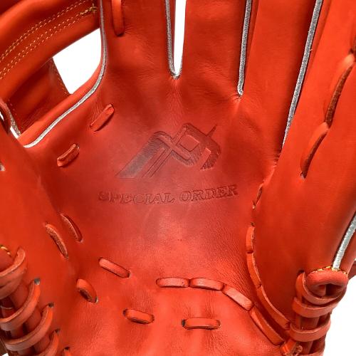 MAX GROVE 軟式グローブ オレンジ スペシャルオーダー @ 外野用