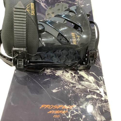 SALOMON (サロモン) スノーボード 150cm ブラック 4X4 キャンバー PROSPECT HYBRID ビンディング付 (SALOMON)