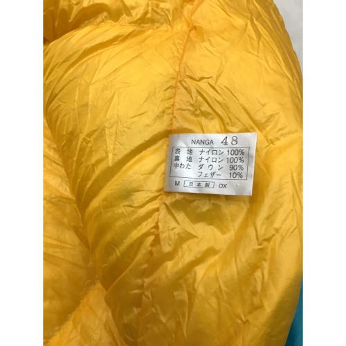 NANGA (ナンガ) マミー型シュラフ(ダウン) ターコイズ/イエロー 別注キッズ用オーロラライト480 【冬用】 身長135cmまで