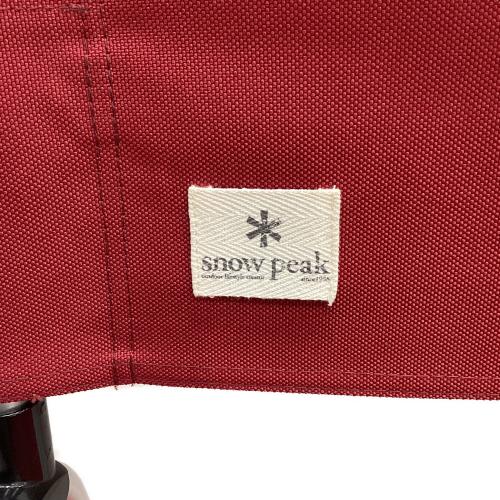 Snow peak (スノーピーク) アウトドアチェア レッド FDチェアワイド RD