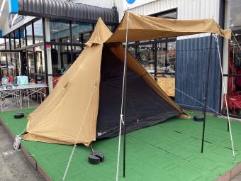 WAQ (ワック) モノポールテント ヨゴレ・色落ち箇所有 Alpha TC/FT ファミリーテント