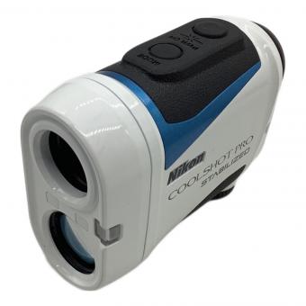 Nikon (ニコン) ゴルフ距離測定器 ホワイト ケース・説明書付 COOLSHOT PRO STABILIZED