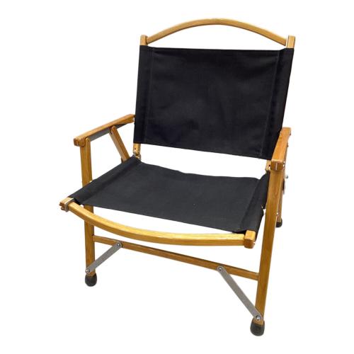Kermit chair (カーミットチェア) アウトドアチェア オーク USA製 座面小穴有 ブラック カーミットチェア