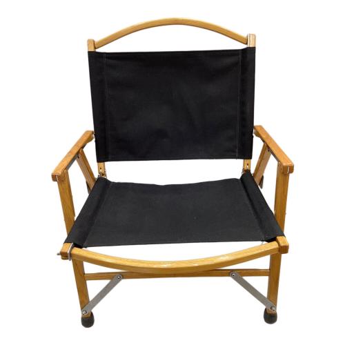 Kermit chair (カーミットチェア) アウトドアチェア オーク USA製 座面小穴有 ブラック カーミットチェア