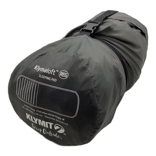 KLYMIT (クライミット) インフレータブルマット グリーン×グレー 約183×58cm Klymaloft Sleeping Pad Regular