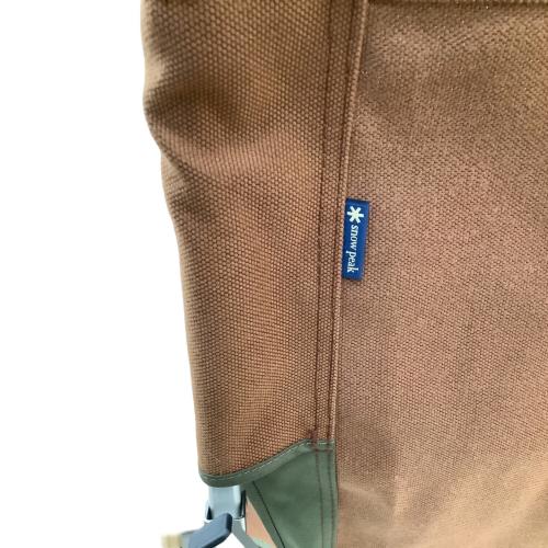 Snow peak (スノーピーク) アウトドアチェア ブラウン ローチェア30