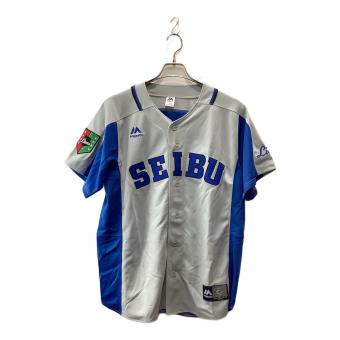 埼玉西武ライオンズ 応援グッズ SIZE L グレー 2002 ビジター復刻 Majestic ユニフォーム レプリカ