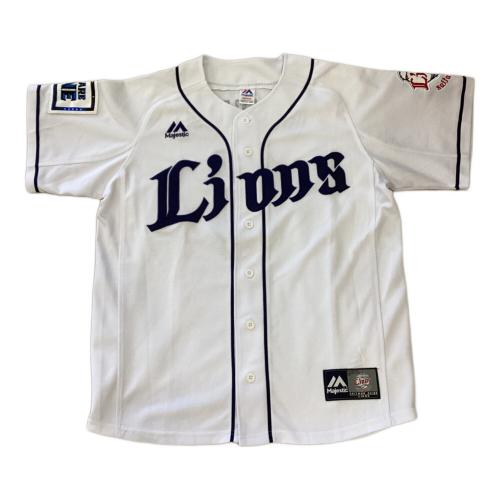 埼玉西武ライオンズ (サイタマセイブライオンズ) 応援グッズ SIZE M ホワイト Majestic 2016-17ホーム【6】源田壮亮 ユニフォーム レプリカ
