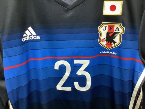 日本代表 サッカーユニフォーム メンズ SIZE 4XO ネイビー adidas 16/17 ユニフォーム ホーム 長袖 オーセンティック AA0310