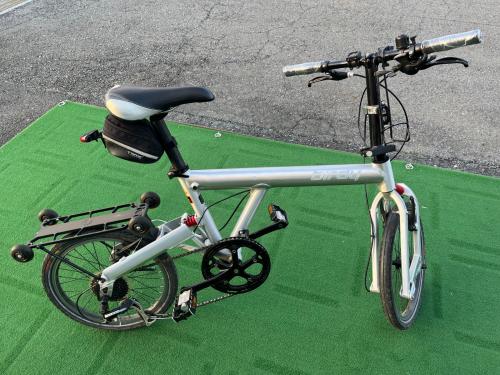 birdy classic シティサイクル 18×150 グレー スコッチブライト キャスター付きキャリア付 @ PG14480036 ■ ■ ■ アセラ ●