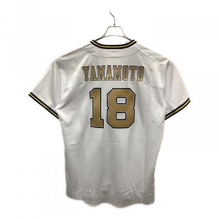 オリックスバファローズ ⭐️ドジャース⭐️山本由伸18⭐️ユニフォーム⭐️Mサイズ オリックス・バファローズ 応援グッズ SIZE XO ホワイト 本拠地開幕