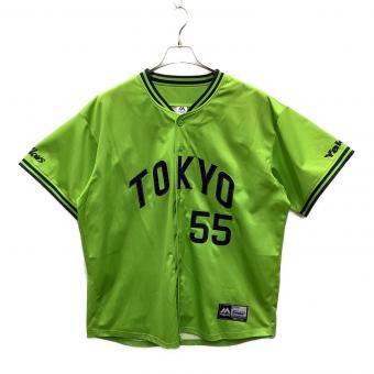 東京ヤクルトスワローズ (トウキョウヤクルトスワローズ) 応援グッズ SIZE XL グリーン Majestic 2023 TOKYO 燕パワー【55】村上宗隆 ユニフォーム レプリカ