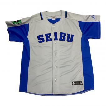 埼玉西武ライオンズ (サイタマセイブライオンズ) 応援グッズ SIZE L グレー Fanatics 2002年ビジター 復刻モデル ユニフォーム レプリカ