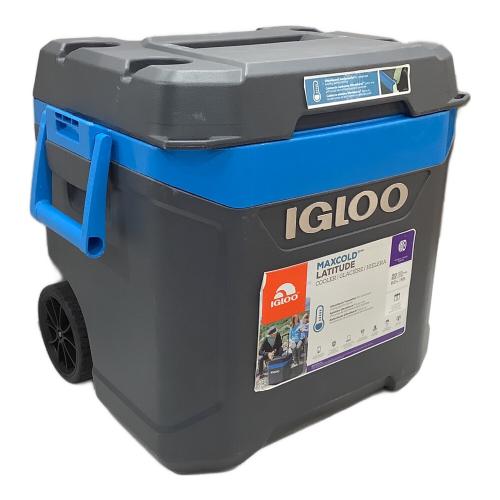 iGloo (イグルー) クーラーボックス 62QT(58L) グレー×ブルー MAXCOLD LATITUDE