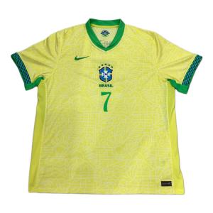 ブラジル代表 サッカーユニフォーム メンズ SIZE XXL イエロー NIKE 2024 ホーム 半袖レプリカユニフォーム【7】ヴィニシウス・ジュニオール FJ4284-706