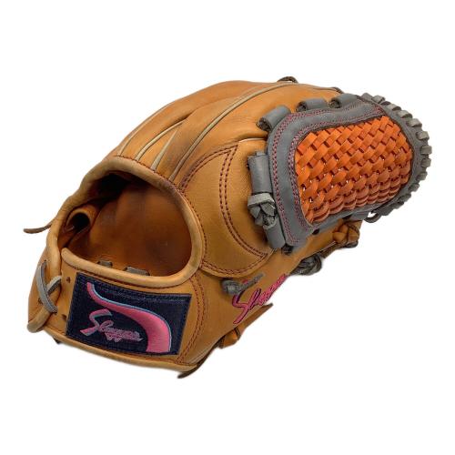 久保田スラッガー 軟式グローブ オレンジ 土手紐無し Special Order 内野用