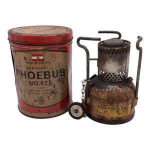 PHOEBUS (ホエーブス) 【ジャンク】ガソリンシングルバーナー ※ニップル・フィラーキャップ・火力調節ノブ根本部分欠品 @ No.625 ヴィンテージ