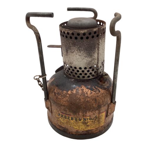 PHOEBUS (ホエーブス) 【ジャンク】ガソリンシングルバーナー ※ニップル・フィラーキャップ・火力調節ノブ根本部分欠品 @ No.625 ヴィンテージ