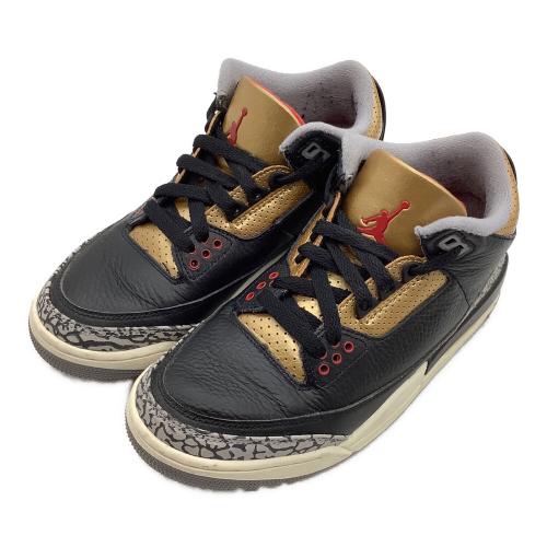 JORDAN (ジョーダン) スニーカー レディース SIZE 23.5cm ブラック エアジョーダン 3 CK9246-067