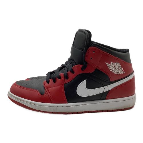 NIKE (ナイキ) ハイカットスニーカー メンズ SIZE 29cm ブラック/ジムレッド エア ジョーダン 1 ミッド DQ8426-061