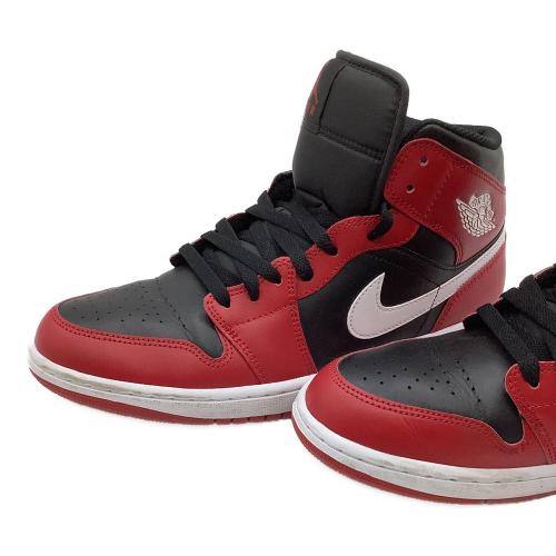 NIKE (ナイキ) ハイカットスニーカー メンズ SIZE 29cm ブラック/ジムレッド エア ジョーダン 1 ミッド DQ8426-061