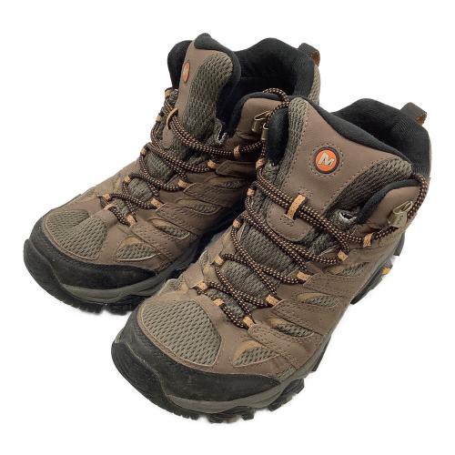 MERRELL (メレル) トレッキングシューズ メンズ SIZE 26cm ブラウン J500253W モアブ3シンセティックミッドゴアテックスワイド EARTH ハイカット(ソフトソール) GORE-TEX