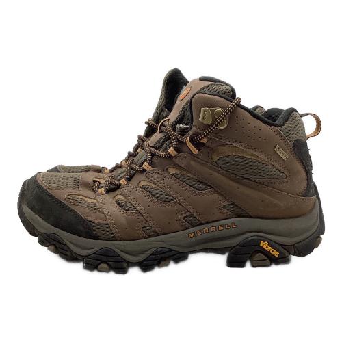 MERRELL (メレル) トレッキングシューズ メンズ SIZE 26cm ブラウン J500253W モアブ3シンセティックミッドゴアテックスワイド EARTH ハイカット(ソフトソール) GORE-TEX
