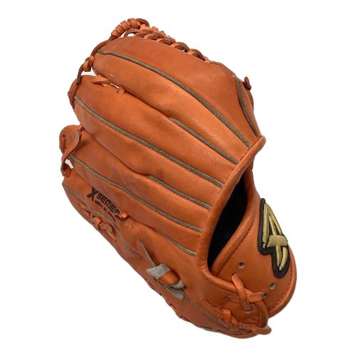 HEXA 硬式グローブ オレンジ 外野用